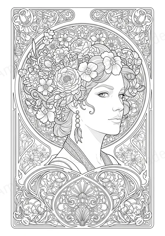 Intricate Line Art Coloring Pages