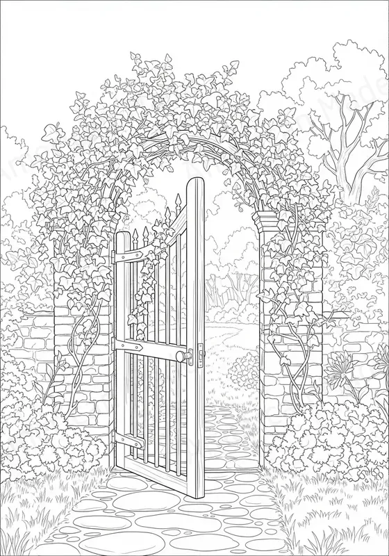 Intricate Line Art Coloring Pages