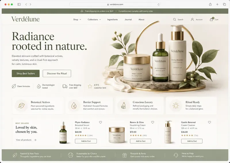 3D Website Landing Page Generator