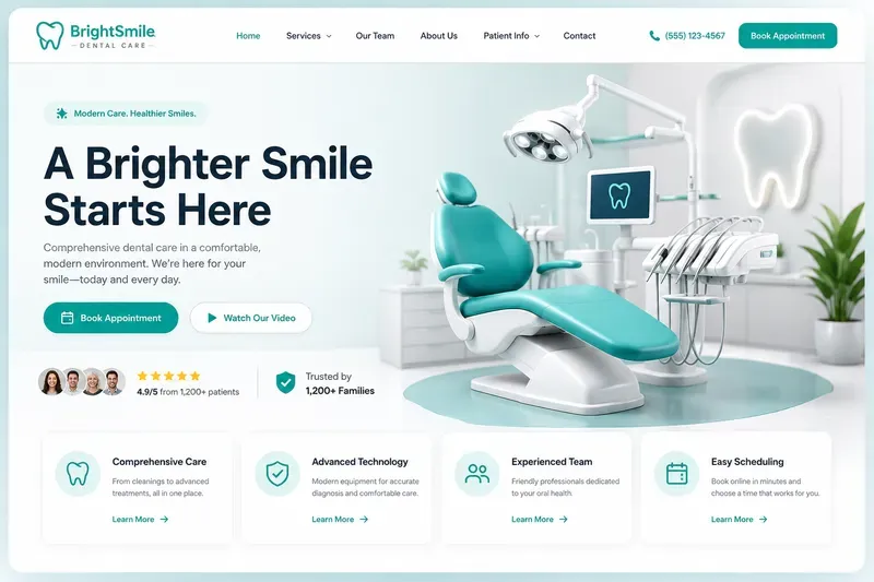 3D Website Landing Page Generator