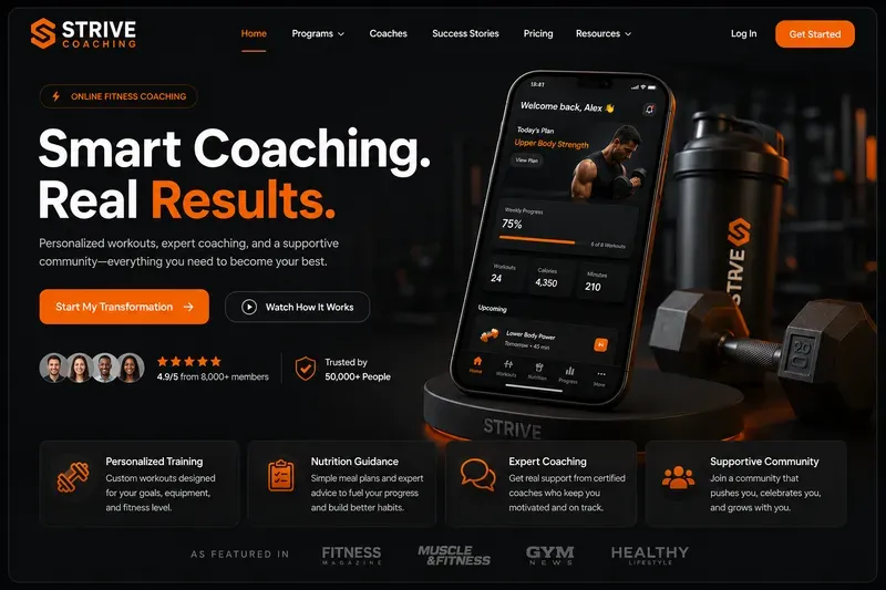 3D Website Landing Page Generator