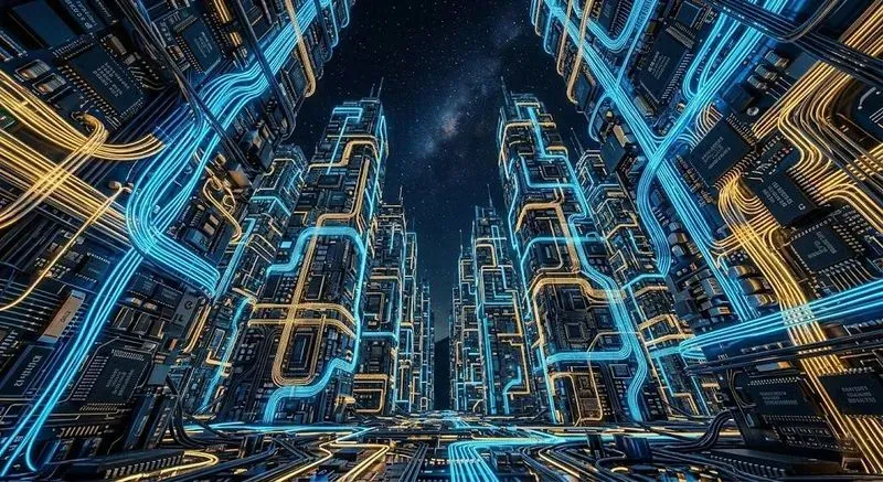 Cybercity Glowing 8K Fiber Optic Metros