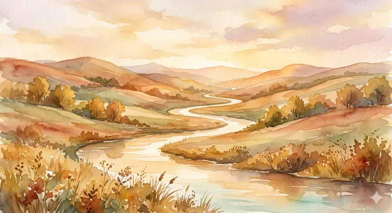 Aesthetic Watercolor Landscapes