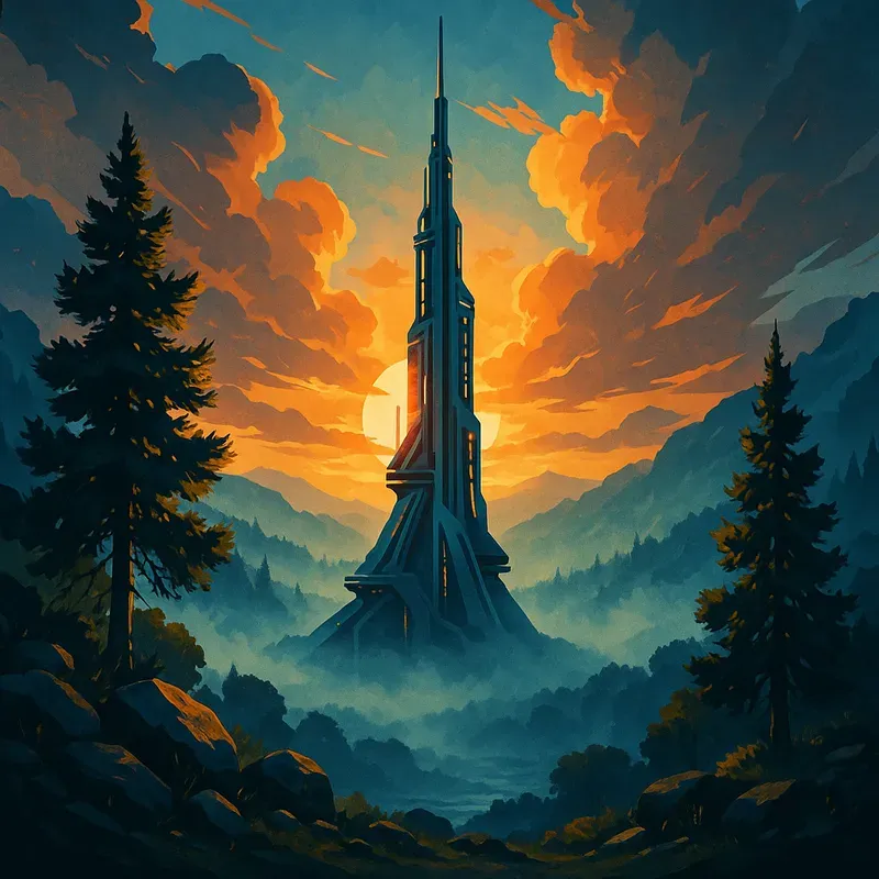 Cinematic Scenery Digital Art