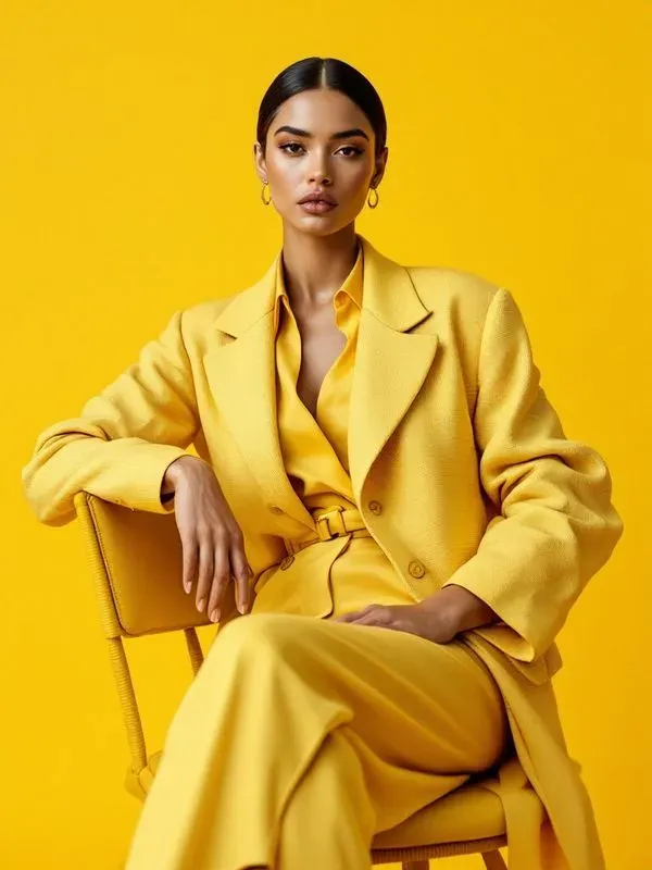Monochromatic Fashion Model Photos