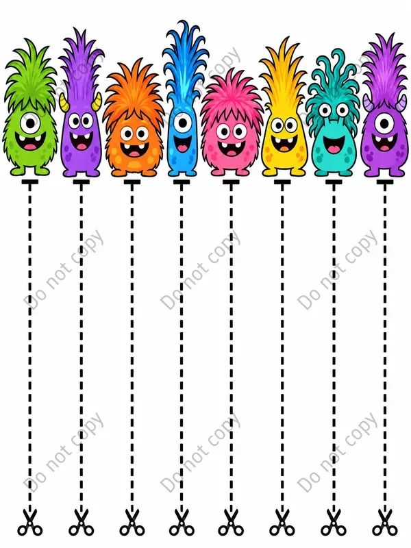 Cute Scissor Skills Pages Any Themes