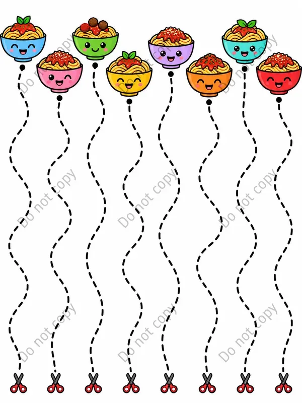 Cute Scissor Skills Pages Any Themes