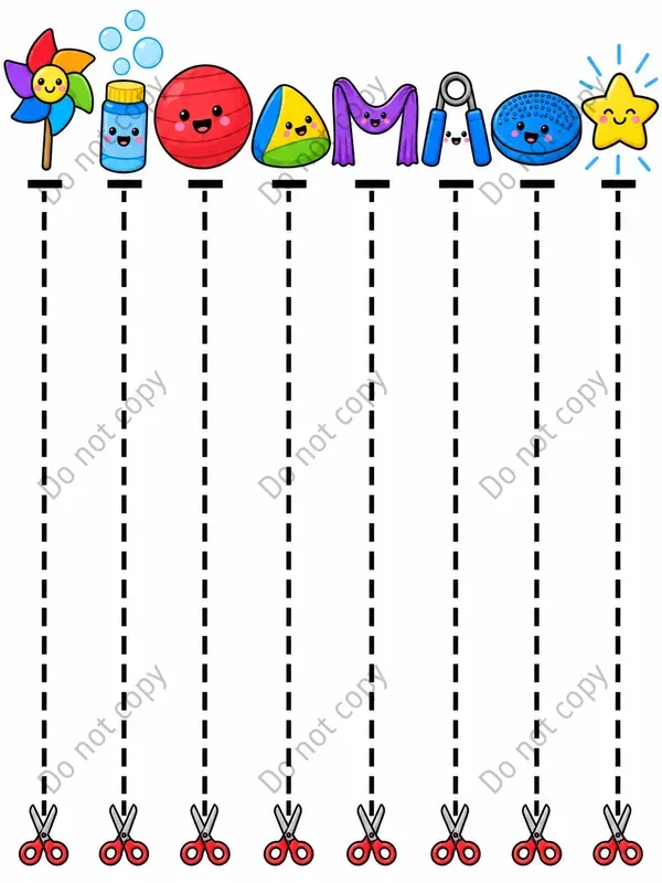 Cute Scissor Skills Pages Any Themes