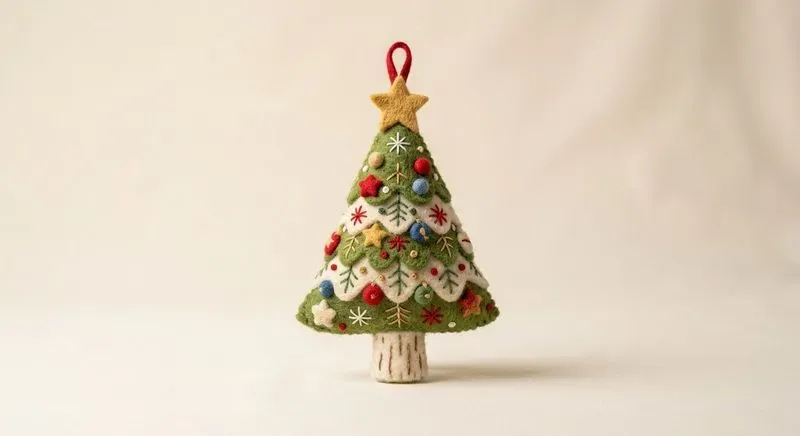 Cozy Felt Christmas Ornaments