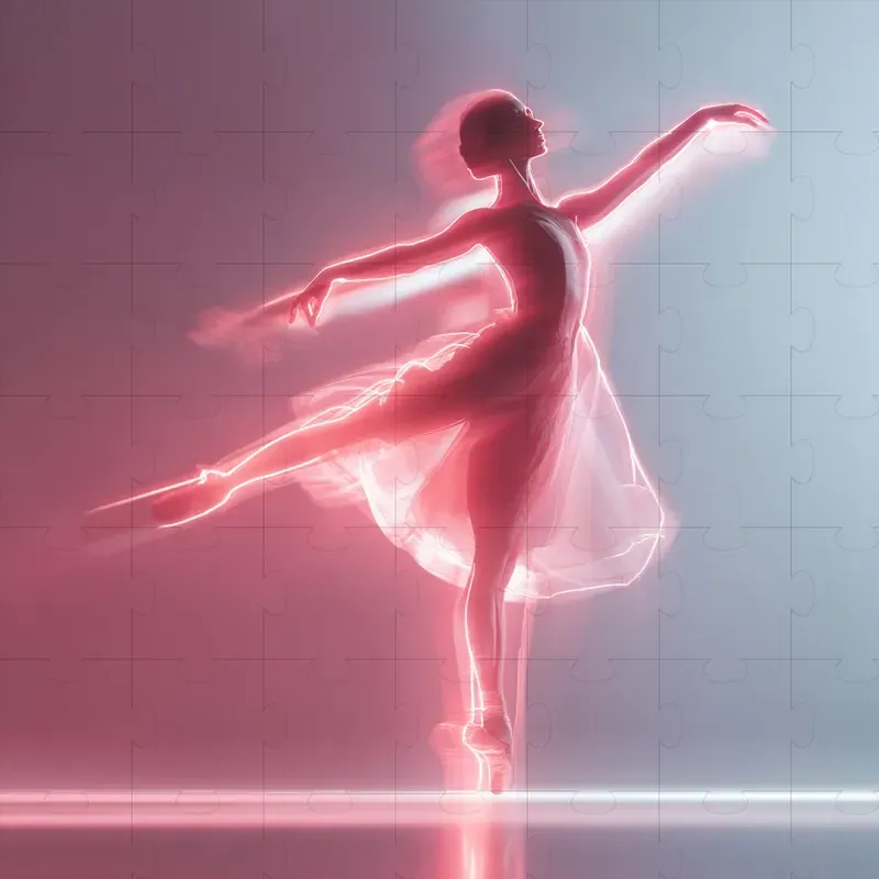 Dreamy Shapes Silhouettes In Neon