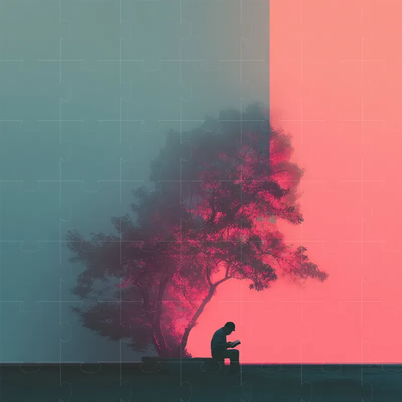 Dreamy Shapes Silhouettes In Neon