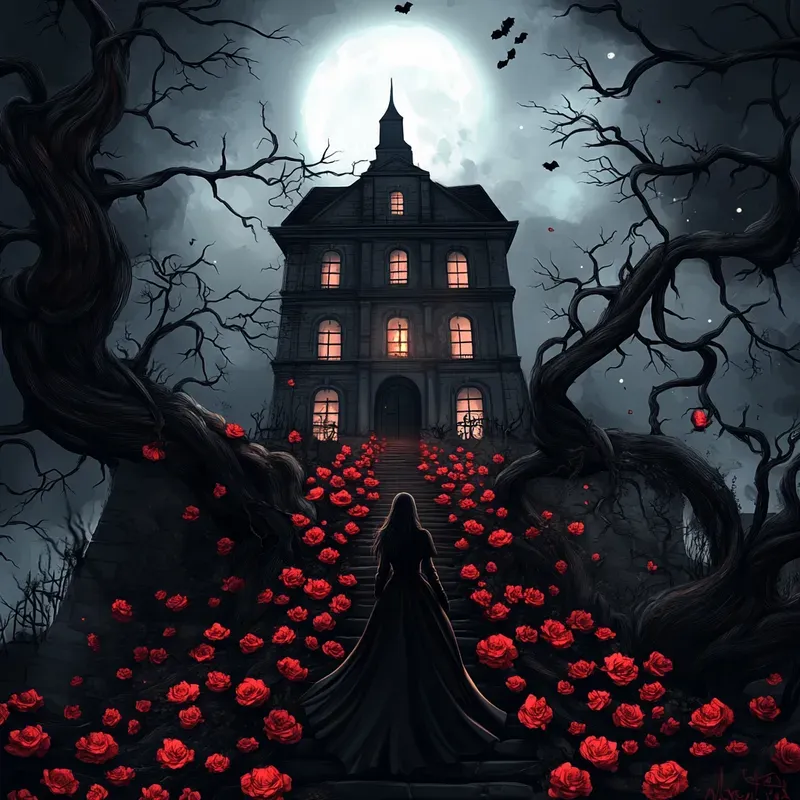 Gothic Dark Romantic Digital Artworks