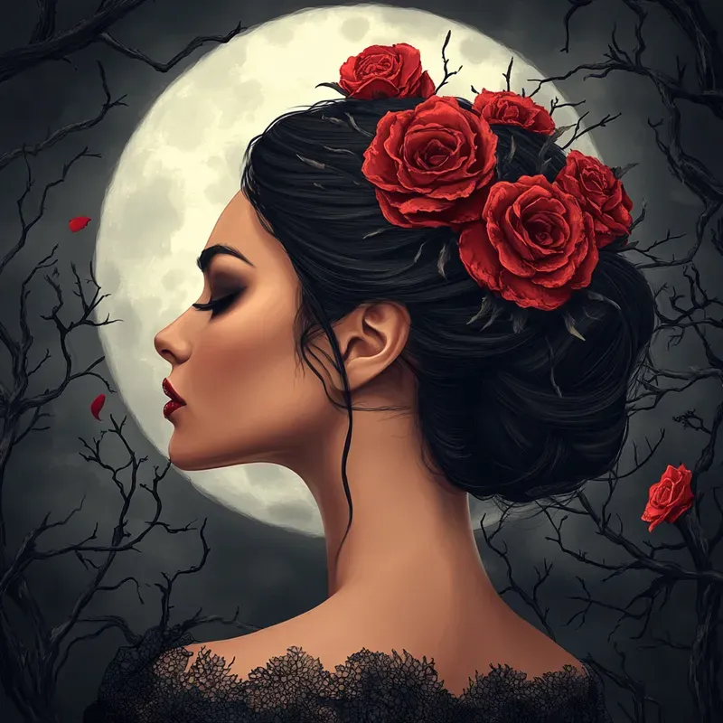 Gothic Dark Romantic Digital Artworks
