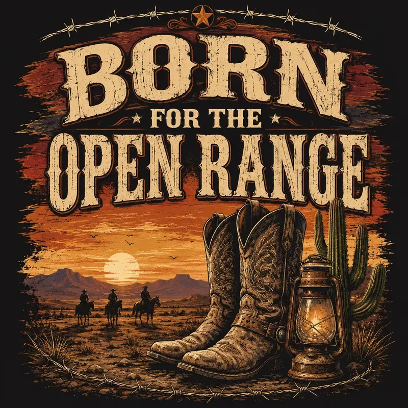 Rustic Western Vintage Tshirts