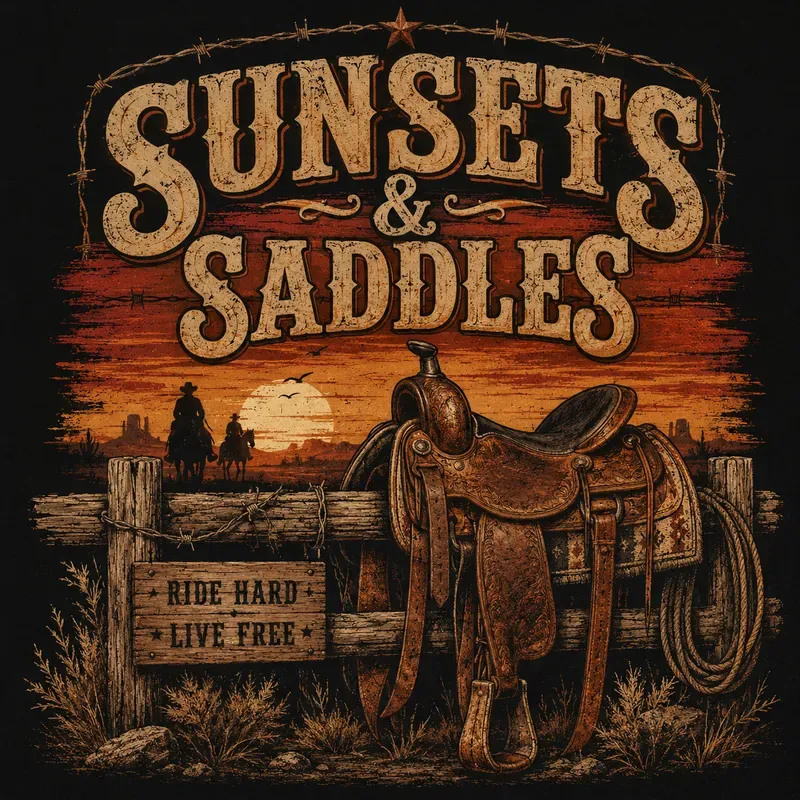 Rustic Western Vintage Tshirts