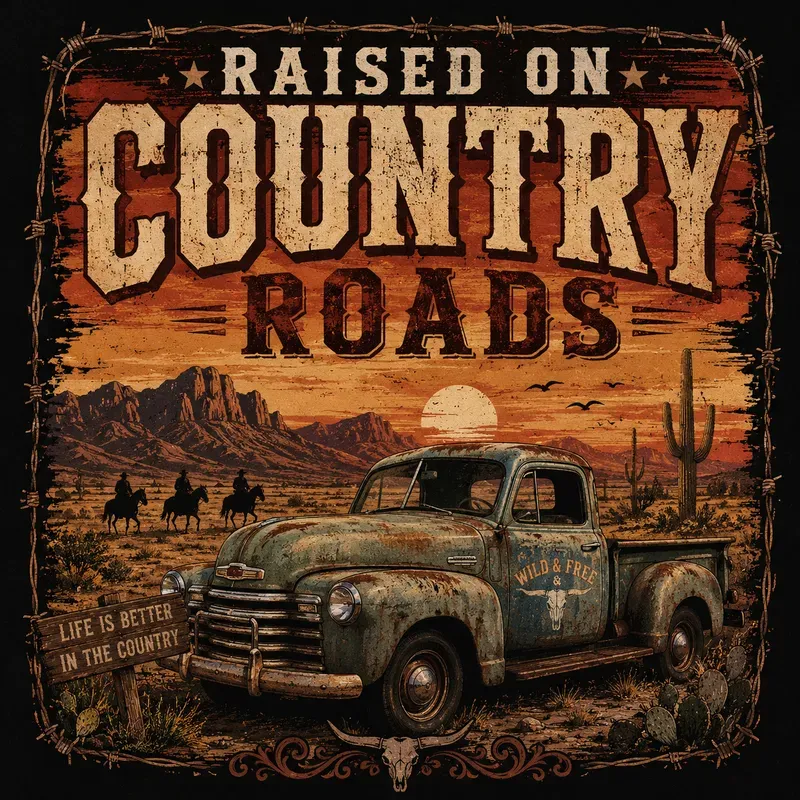 Rustic Western Vintage Tshirts