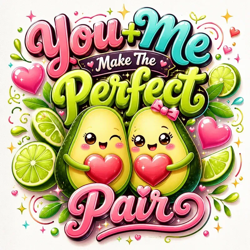 Kawaii Typography Art Bundles
