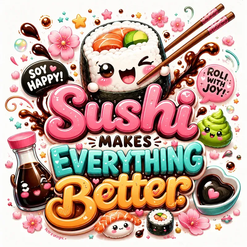 Kawaii Typography Art Bundles
