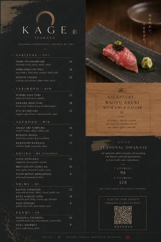 Premium Design Food Menu Generator