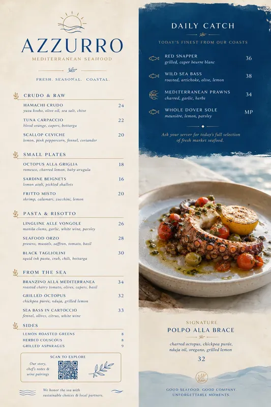 Premium Design Food Menu Generator