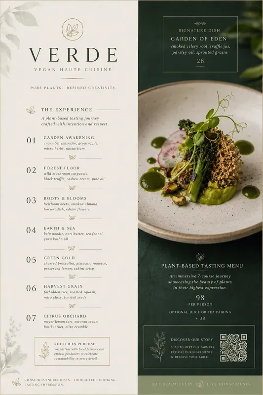 Premium Design Food Menu Generator