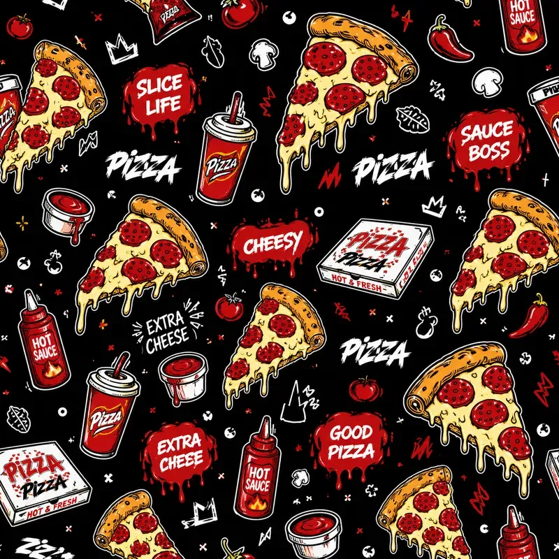 Retro Fast Food Pattern Packs Deluxe