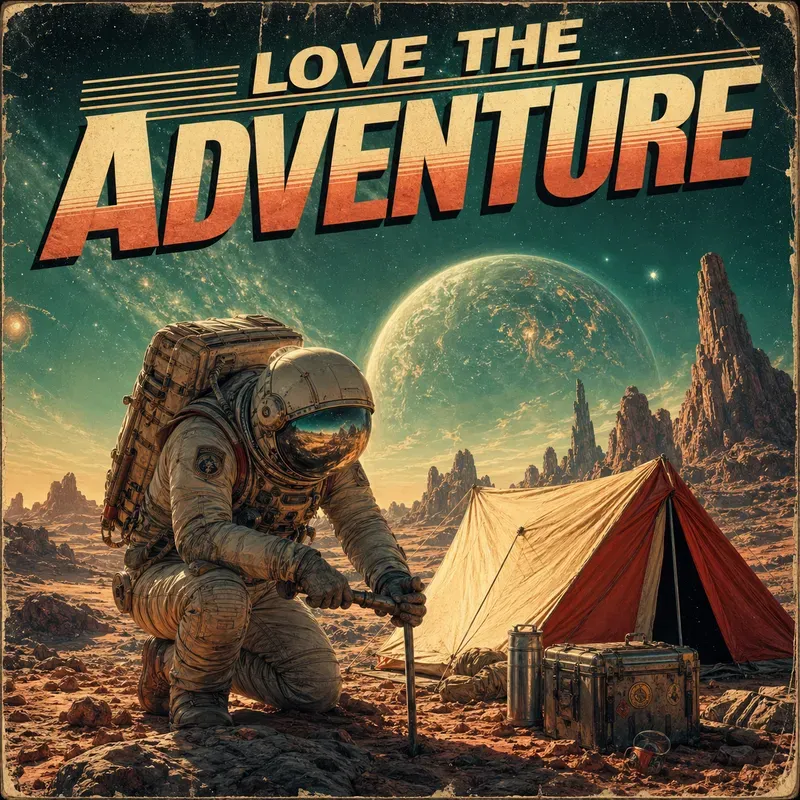 Vintage Adventure Poster Scenes