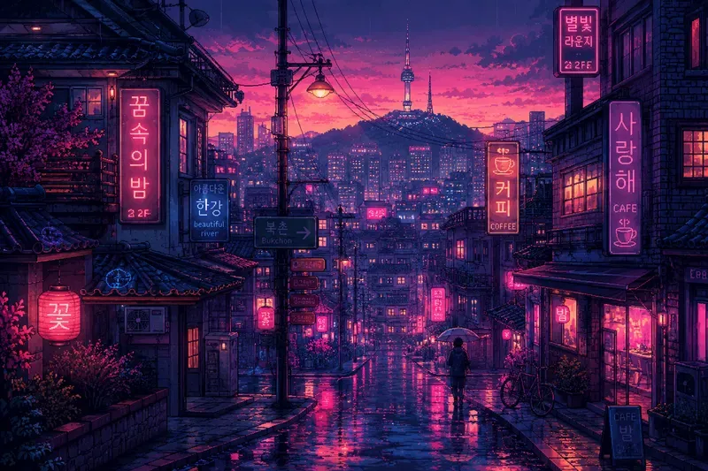 Peaceful Pixel Art World Landscapes