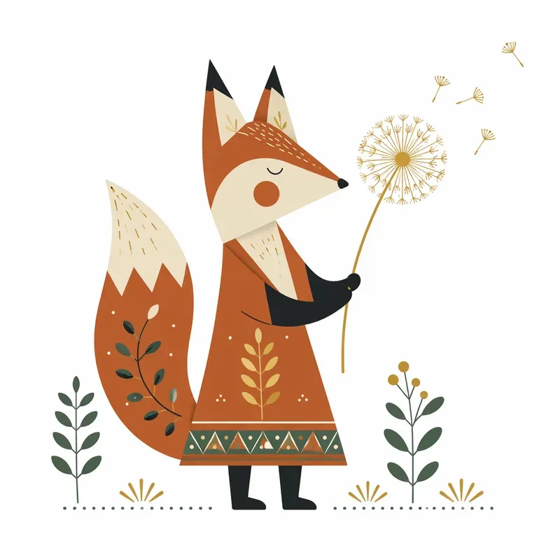Scandinavian Minimal Folk Art Generator