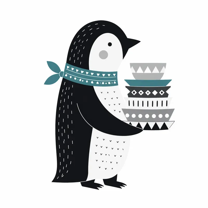 Scandinavian Minimal Folk Art Generator