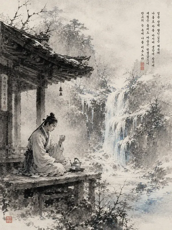 Traditional East Asian Ink Painting Genes