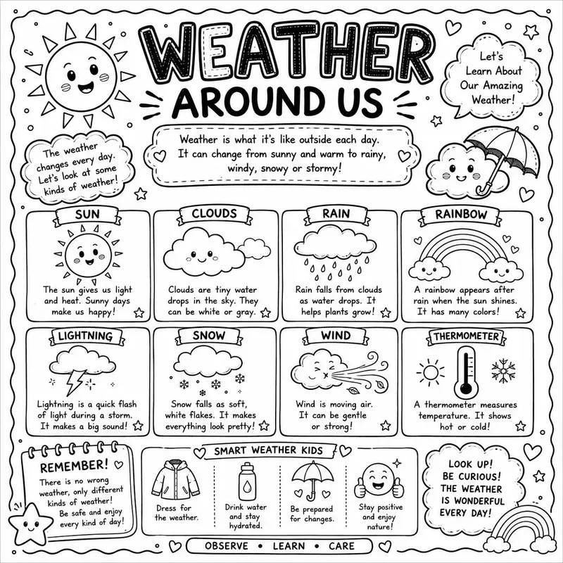 Kids Sketchnote Worksheets