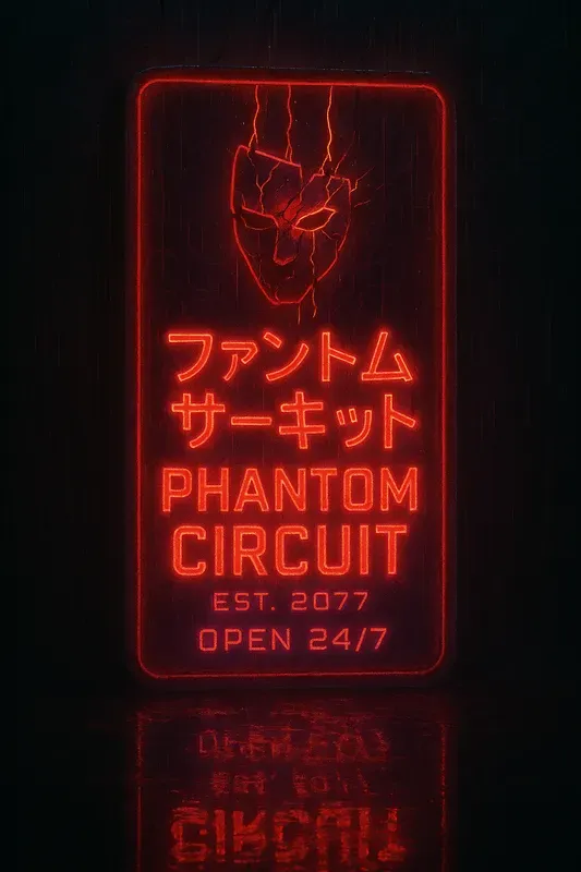 Cyberpunk Neon Bar Signs