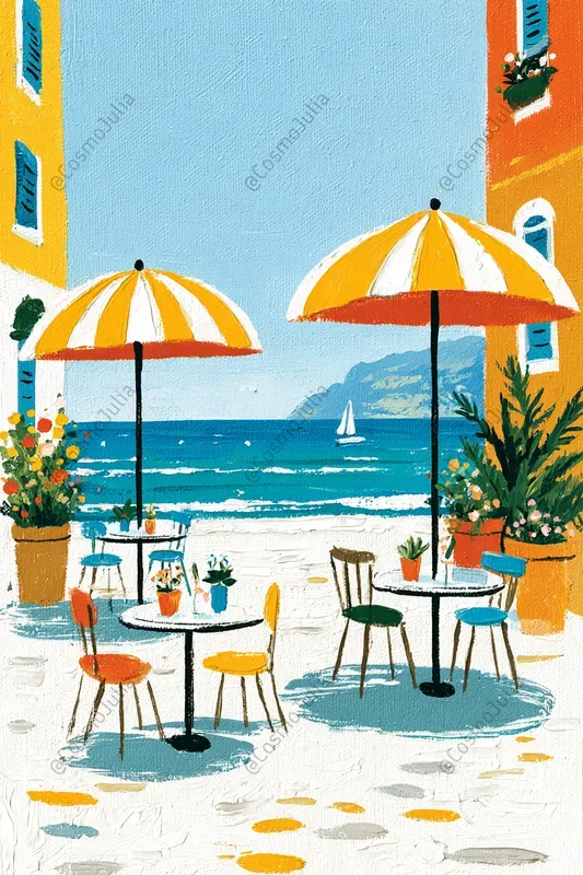 Vivid Mediterranean Summer Paintings