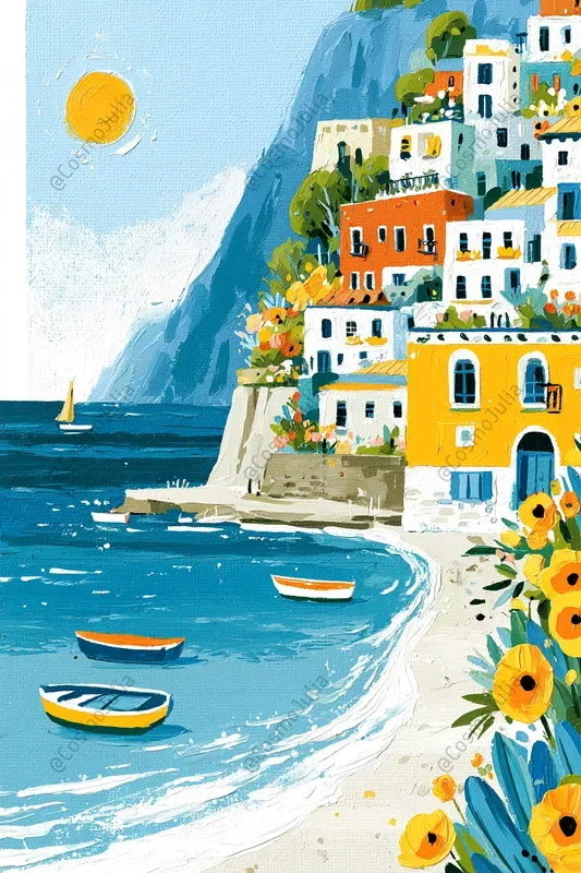 Vivid Mediterranean Summer Paintings