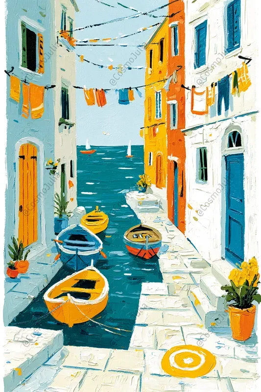 Vivid Mediterranean Summer Paintings