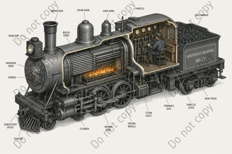 Isometric Vehicle Cutaway Art