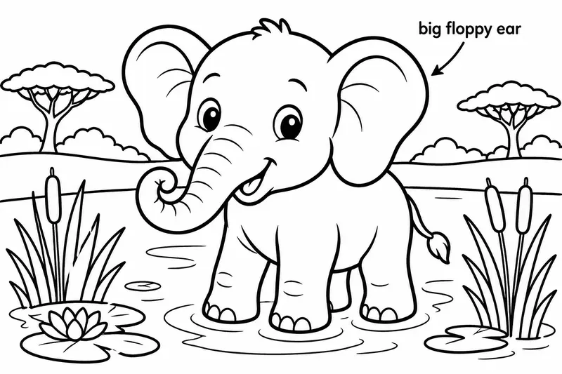 Animal Coloring Book Pages
