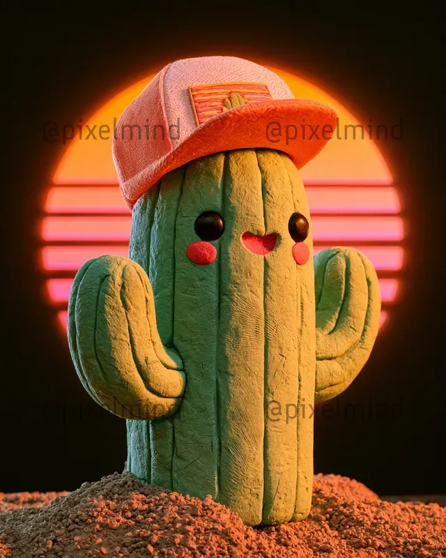 Clay 80s Sunset Tshirt Designs