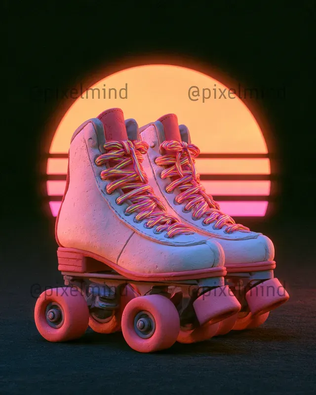 Clay 80s Sunset Tshirt Designs