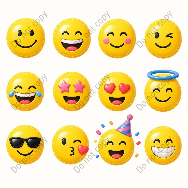 Inflatable 3D Icon Sets Any Theme