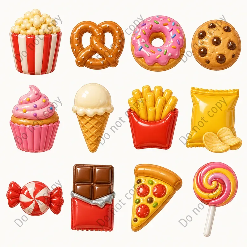 Inflatable 3D Icon Sets Any Theme
