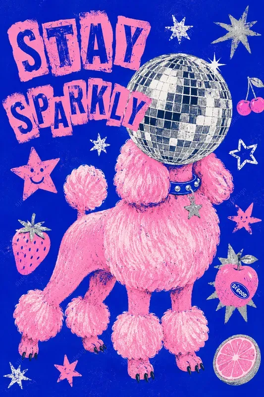 Naive Risograph Zine Poster Art