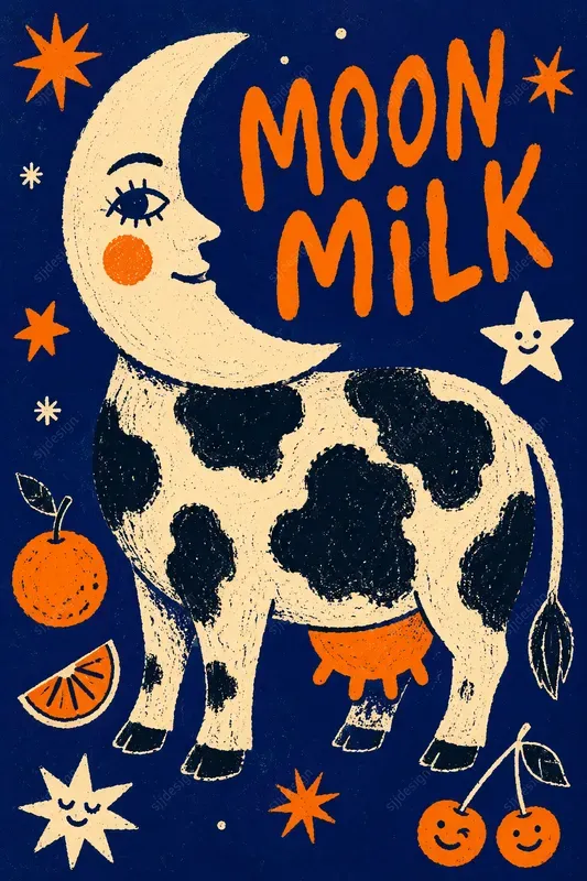 Naive Risograph Zine Poster Art