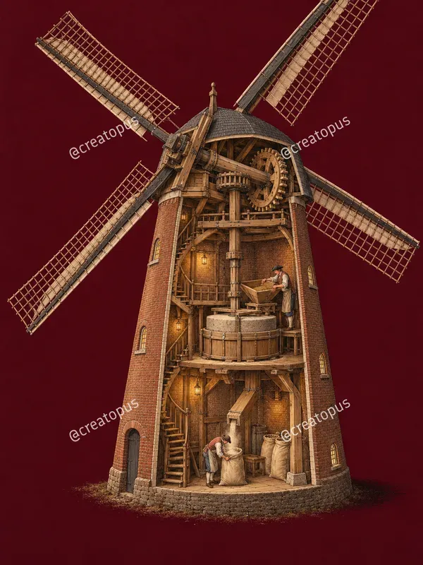 Historic Architecture Cutaway Art Prints