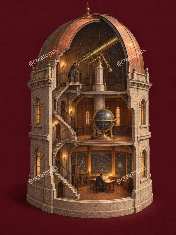 Historic Architecture Cutaway Art Prints