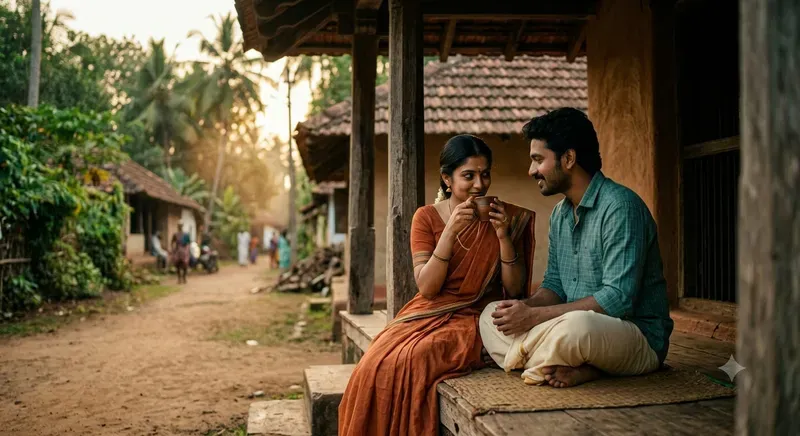 Cinematic South Indian Romantic Couples