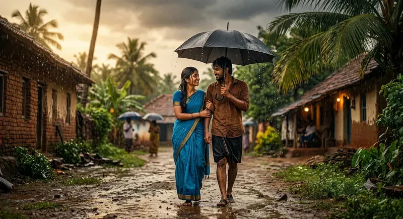 Cinematic South Indian Romantic Couples