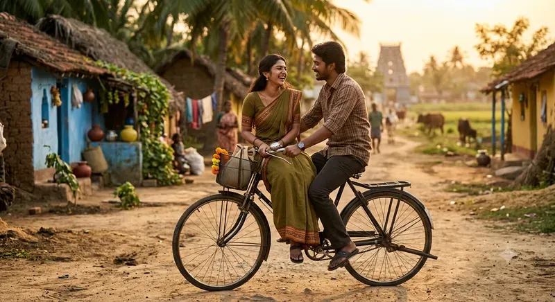 Cinematic South Indian Romantic Couples
