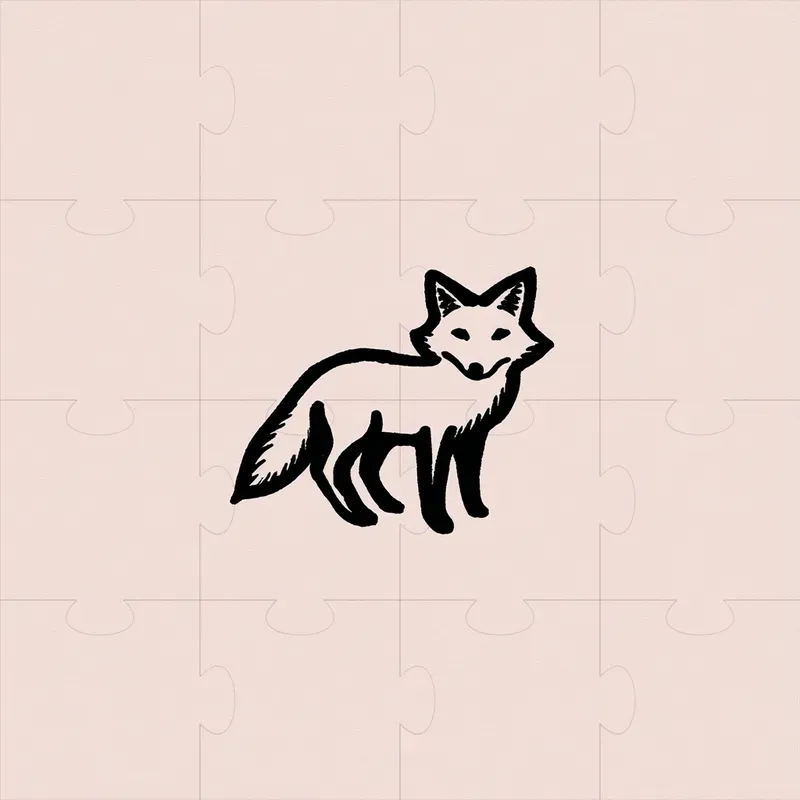 Tiny Little Black Outline Animal Icons